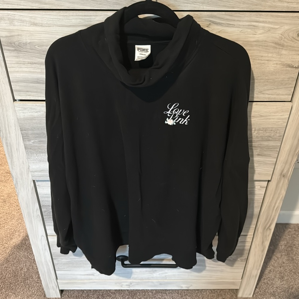 Pink oversized lightweight sweatshirt